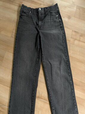 Gloria Vanderbilt Amanda Jeans Womens Size 12 Black Charcoal High Rise Classic F